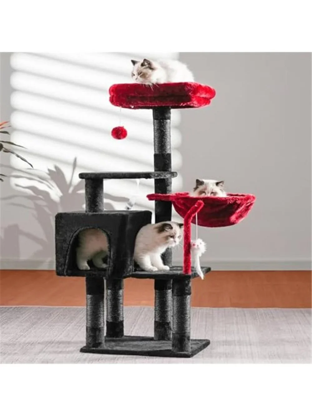 Cat Tree with Toy Cat Tower for Indoor Cats, 43.3 inch